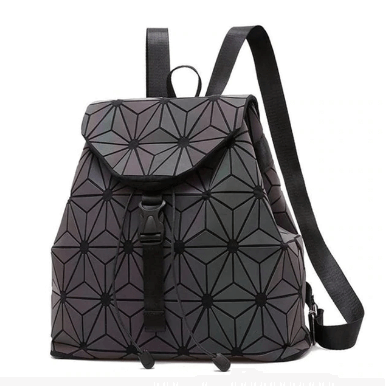 Reflective Color-Changing Women's Geometric Backpack