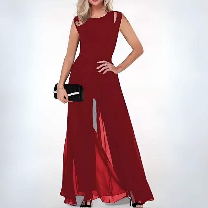 Women's Elegant Mikky Sleeveless Wide-Leg Jumpsuit