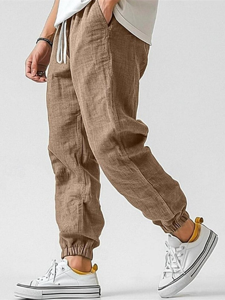 ELENA HARPER™  |  LINEN JOGGERS FOR MEN
