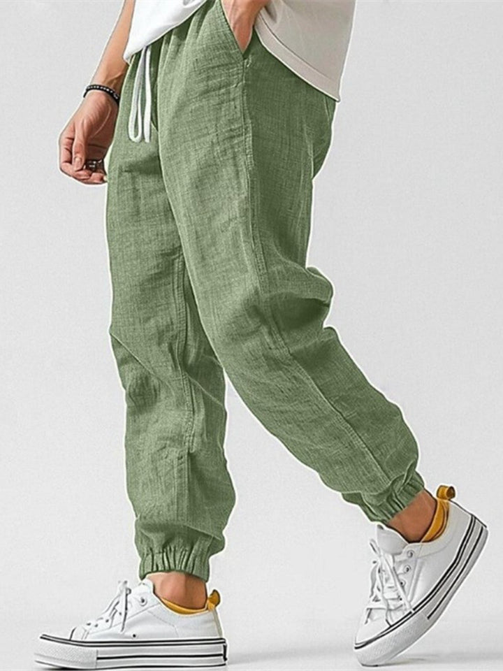 Lazaro - Lightweight Linen Joggers