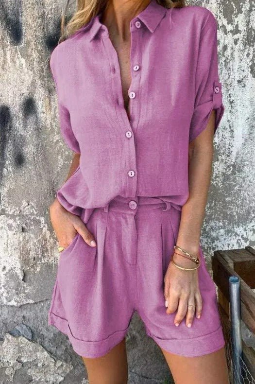 Auriana Luxe Breeze Linen Set - Elena Harper