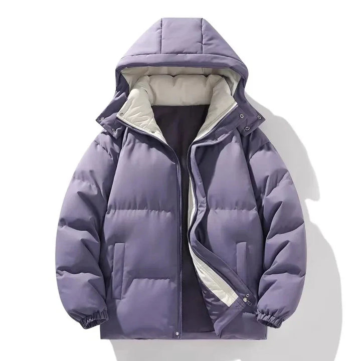 ChillGuard Elegant Padded Jacket with Hood, view 3 - Elena Harper