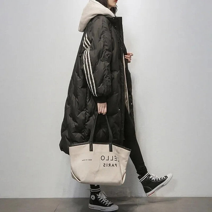 Aurélie - Chic Long Hooded Puffer Jacket
