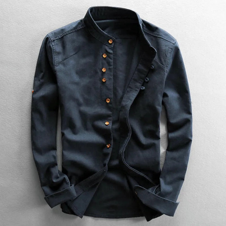 Men's High Collar Shirt - Elena Harper