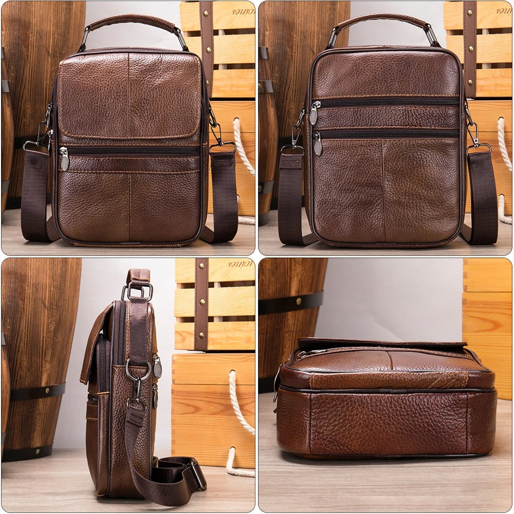 ALESSIO | Leather Shoulder Bag for Everyday Use