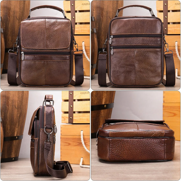 ALESSIO | Leather Shoulder Bag for Everyday Use
