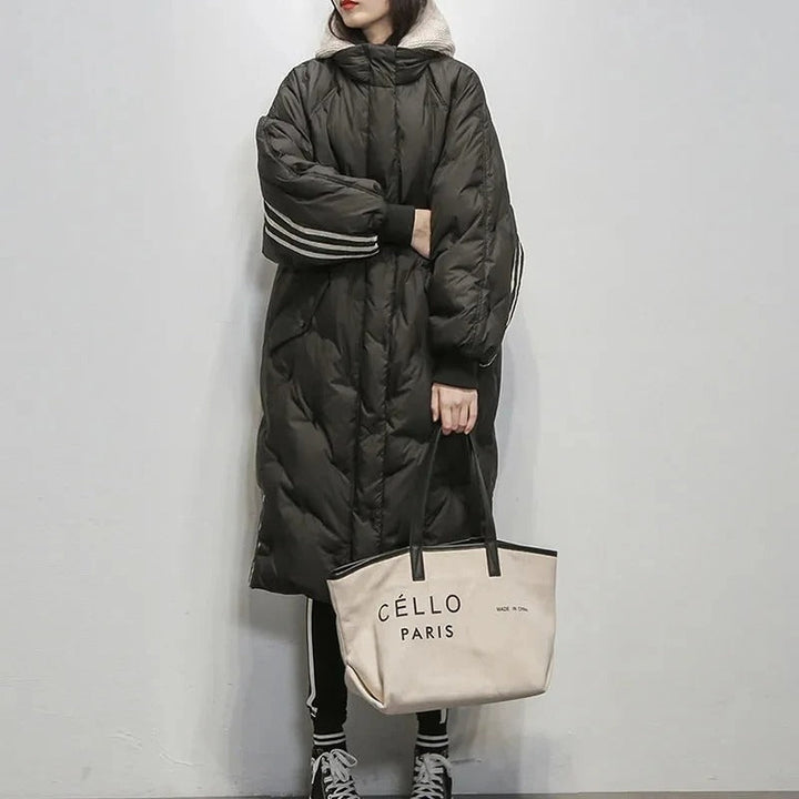 Aurélie - Chic Long Hooded Puffer Jacket