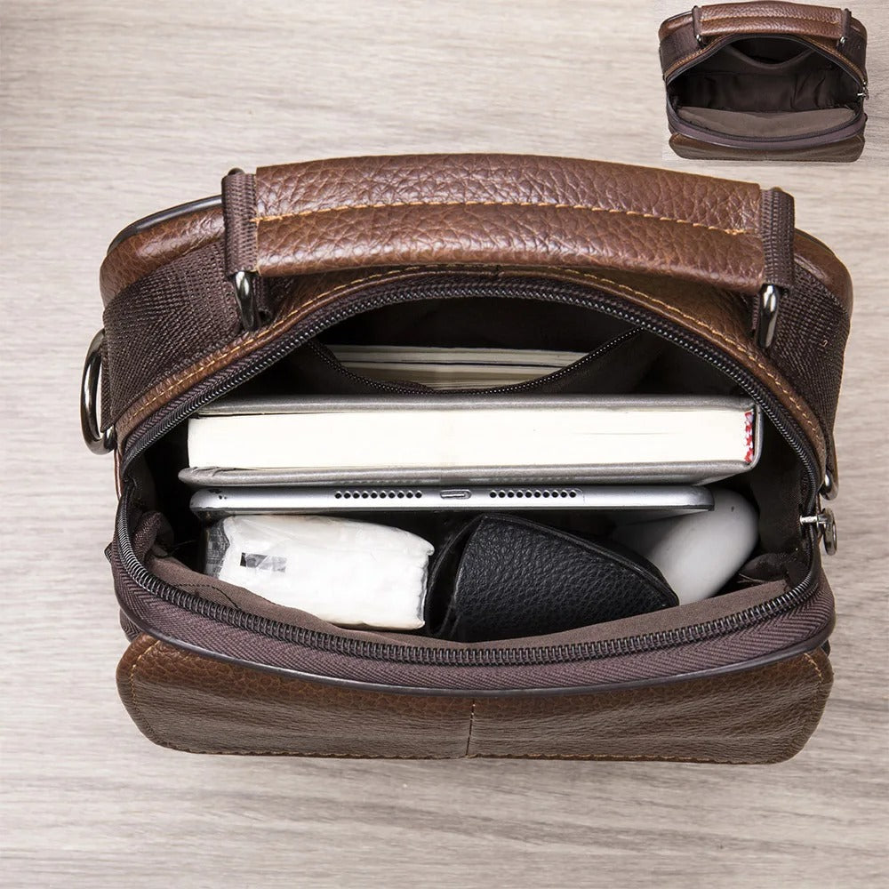 ALESSIO | Leather Shoulder Bag for Everyday Use
