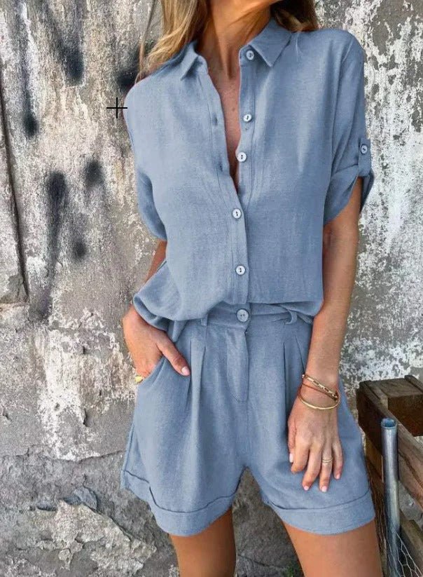 Auriana Luxe Breeze Linen Set - Elena Harper