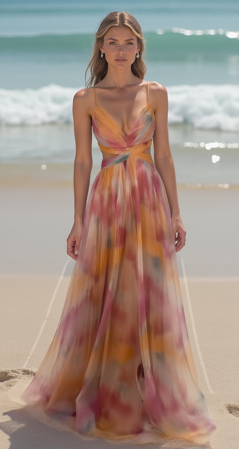 Aira Elegant Long Dress with Laces - Elena Harper