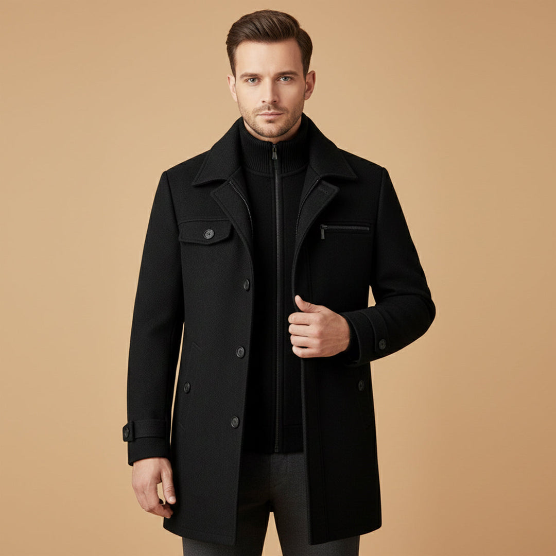 Men's Double Closure Coat