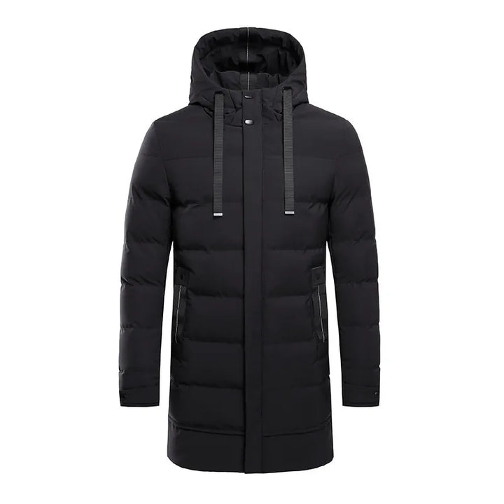 Men's Quilted Hooded Coat - Elena Harper