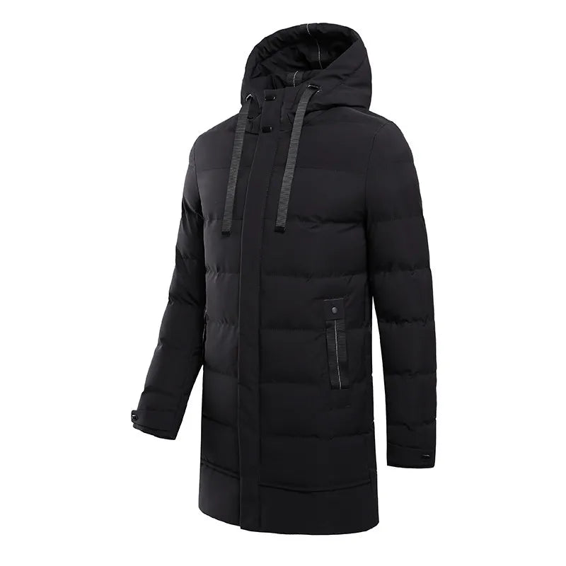 Men's Quilted Hooded Coat - Elena Harper