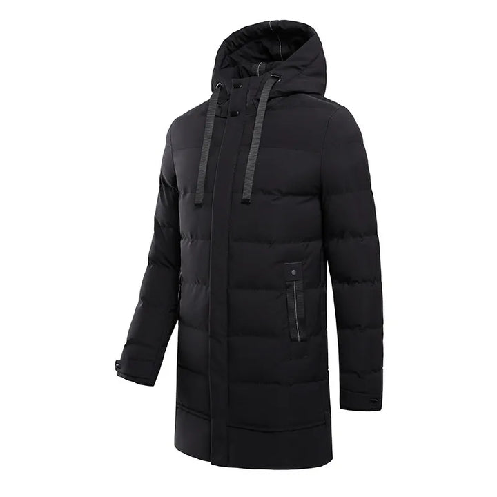 Men's Quilted Hooded Coat - Elena Harper