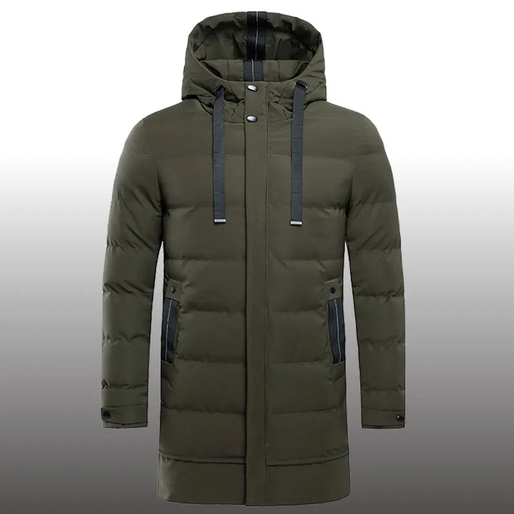 Men's Quilted Hooded Coat - Elena Harper