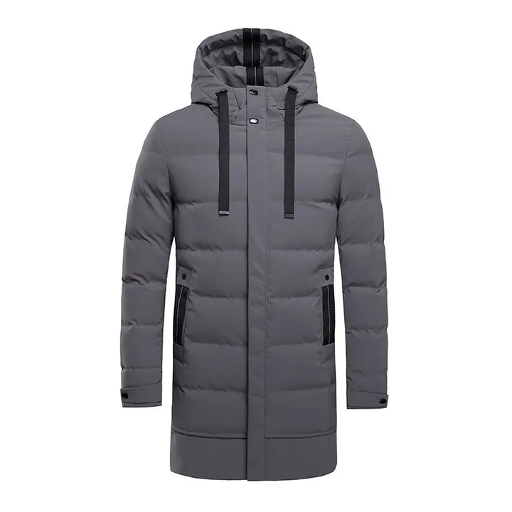 Men's Quilted Hooded Coat - Elena Harper