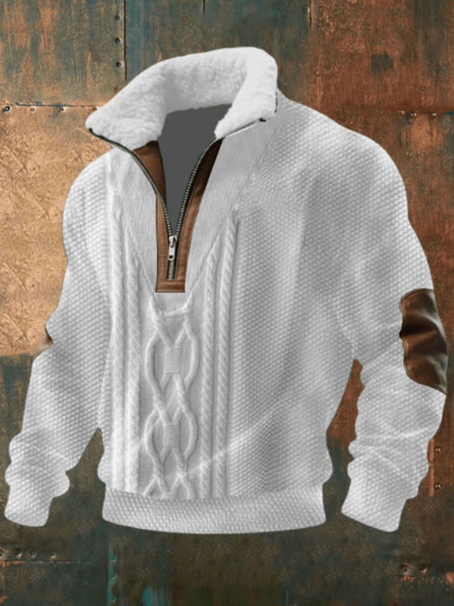 Will Stylish & Comfortable Sweater with Warm Fleece Collar - Elena Harper