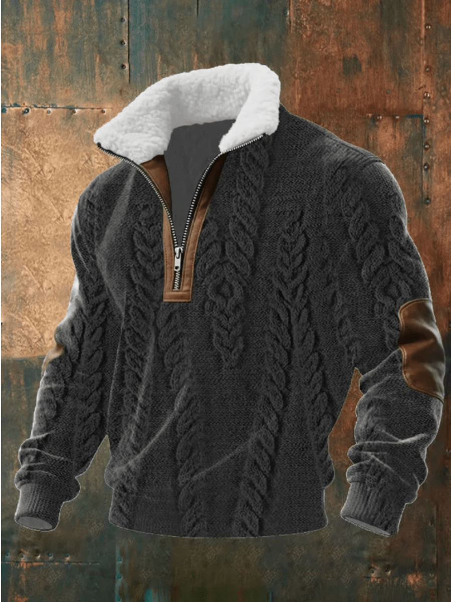 Will Stylish & Comfortable Sweater with Warm Fleece Collar - Elena Harper