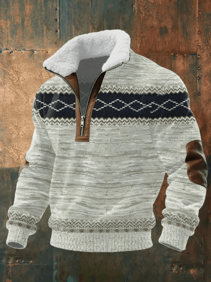 Will Stylish & Comfortable Sweater with Warm Fleece Collar - Elena Harper