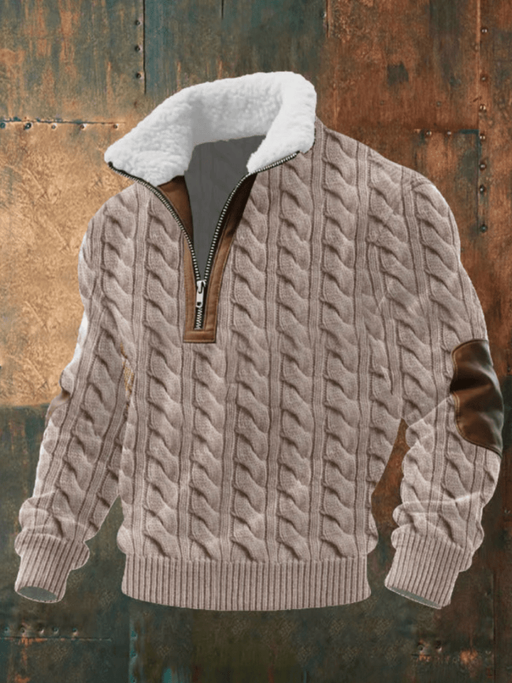 Will Stylish & Comfortable Sweater with Warm Fleece Collar - Elena Harper