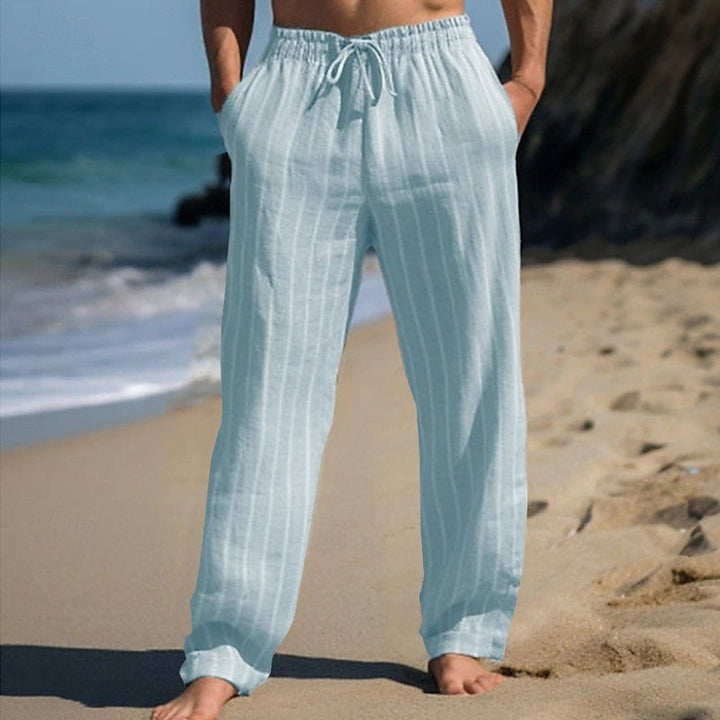 Boyan Breathable Pants with Elastic Waistband, view 4 - Elena Harper