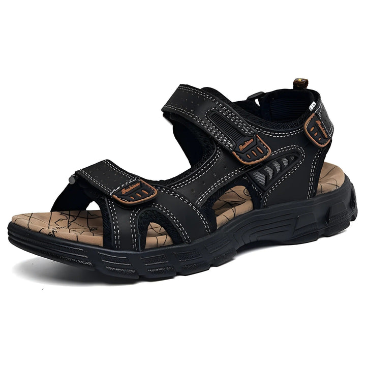 Men's Adjustable Comfort Sandals with Contrast Stitching