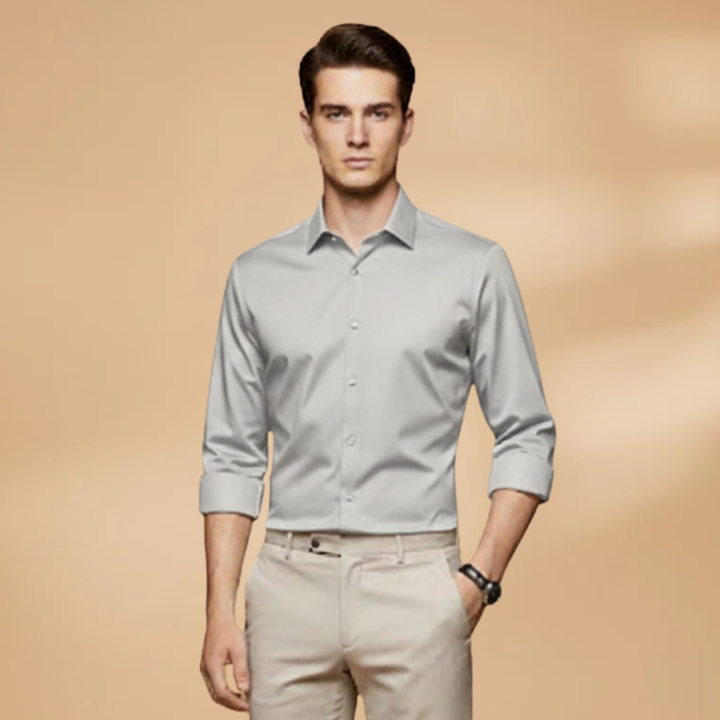 Men's Versatile Long Sleeve Button-Down Shirt