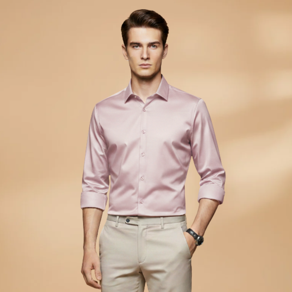 Men's Versatile Long Sleeve Button-Down Shirt