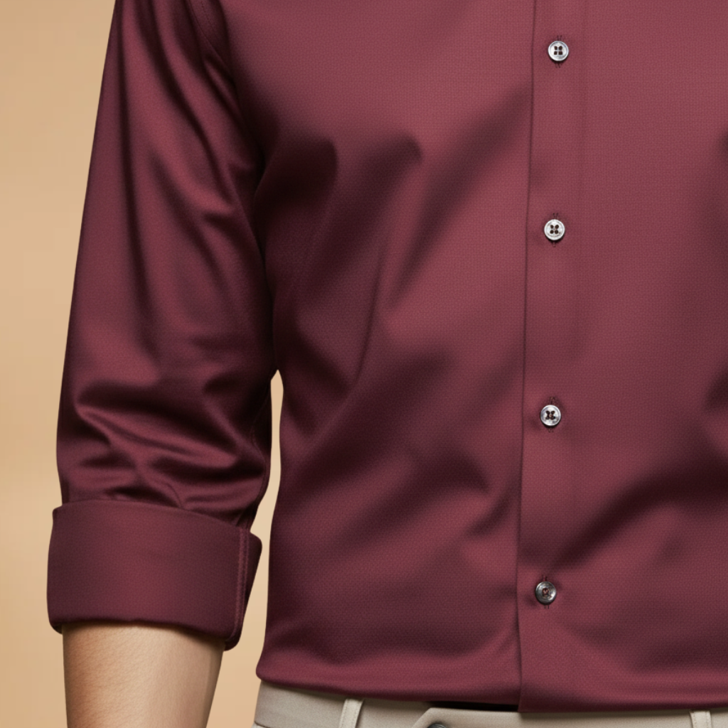 Men's Versatile Long Sleeve Button-Down Shirt
