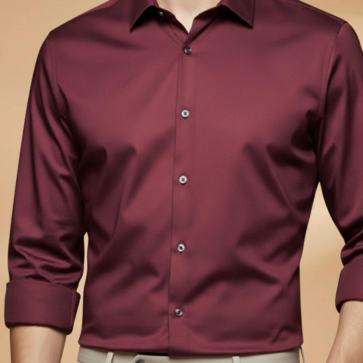 Men's Versatile Long Sleeve Button-Down Shirt