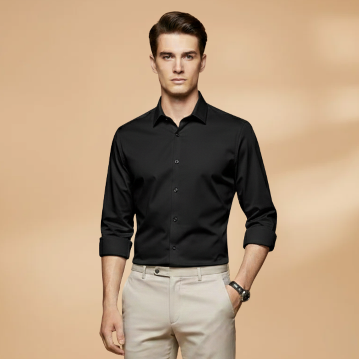 Men's Versatile Long Sleeve Button-Down Shirt