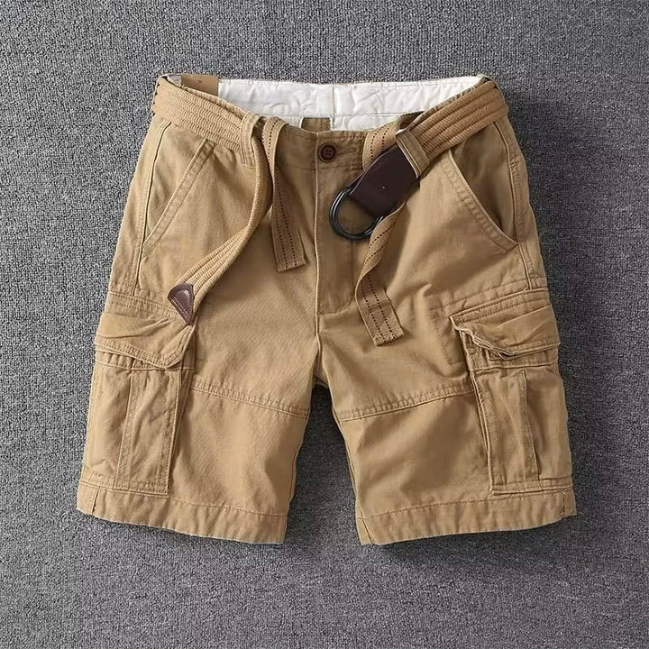 Men's Durable Cargo Shorts with Multiple Utility Pockets
