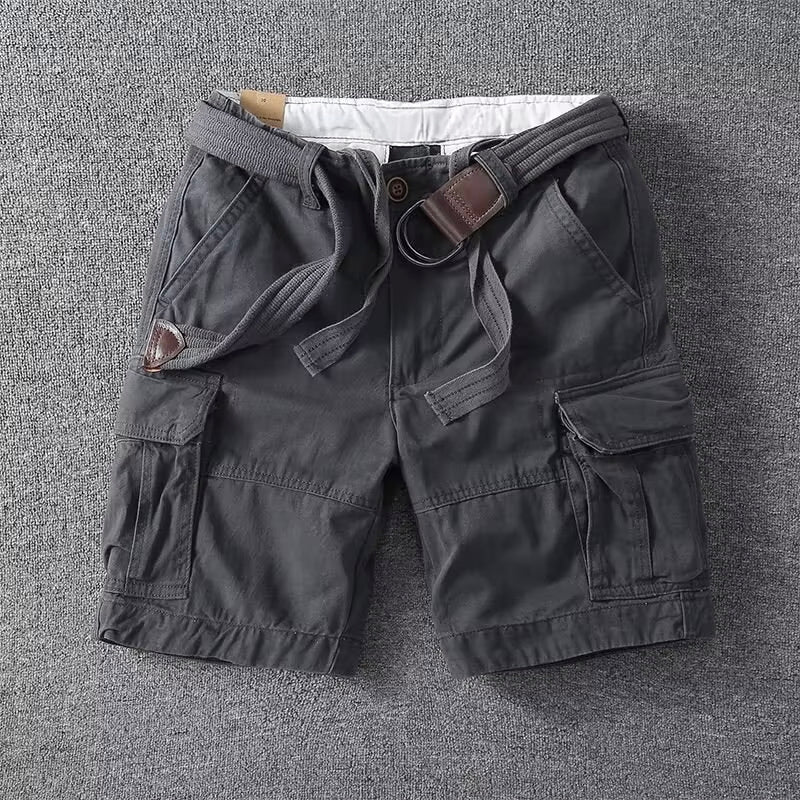 Men's Durable Cargo Shorts with Multiple Utility Pockets