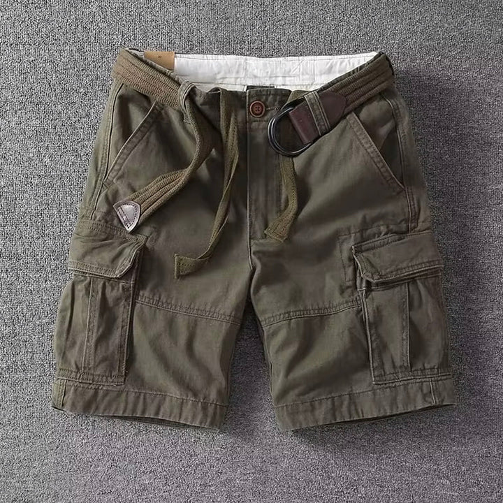 Men's Durable Cargo Shorts with Multiple Utility Pockets
