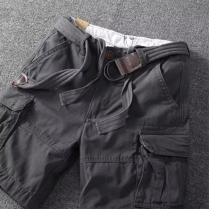 Men's Durable Cargo Shorts with Multiple Utility Pockets