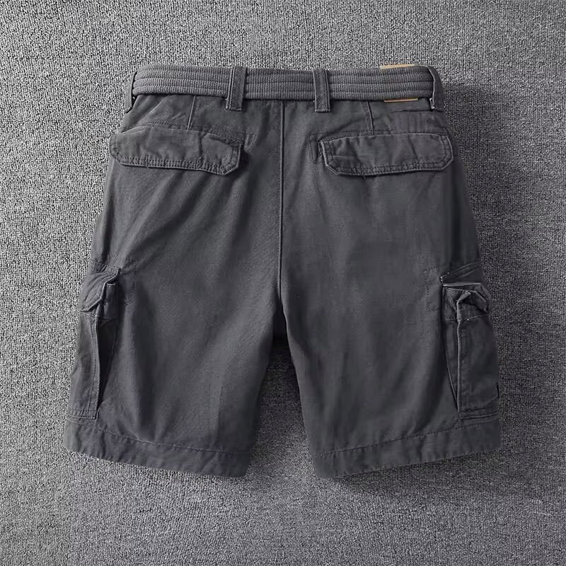 Men's Durable Cargo Shorts with Multiple Utility Pockets