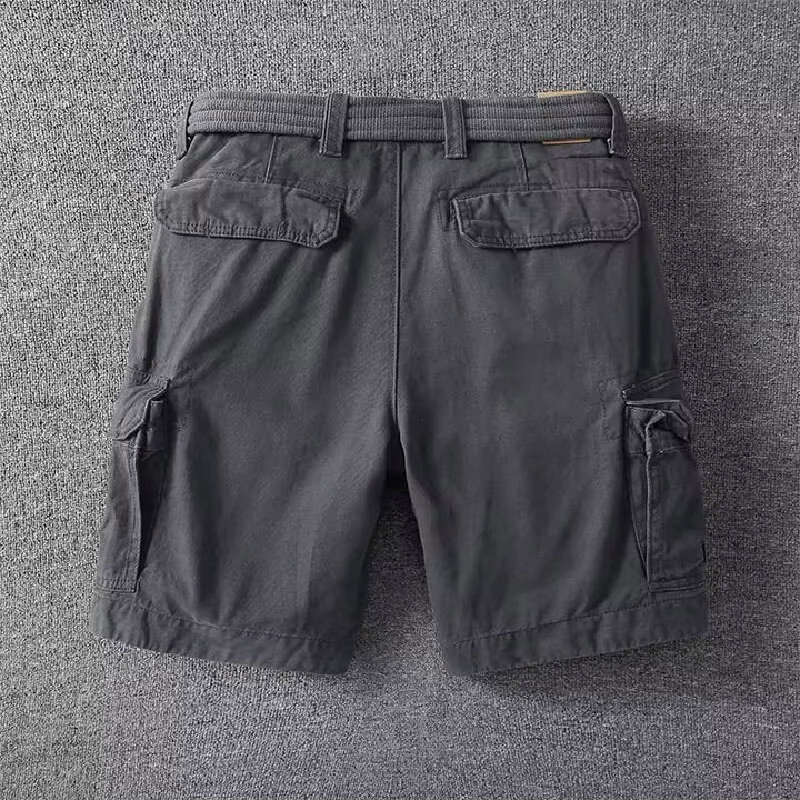 Men's Durable Cargo Shorts with Multiple Utility Pockets