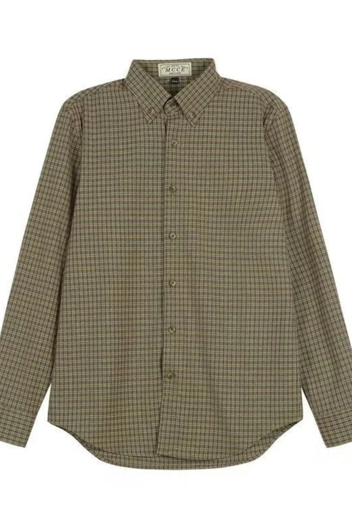 Men's Striped Long Sleeve Button Down Formal Shirt