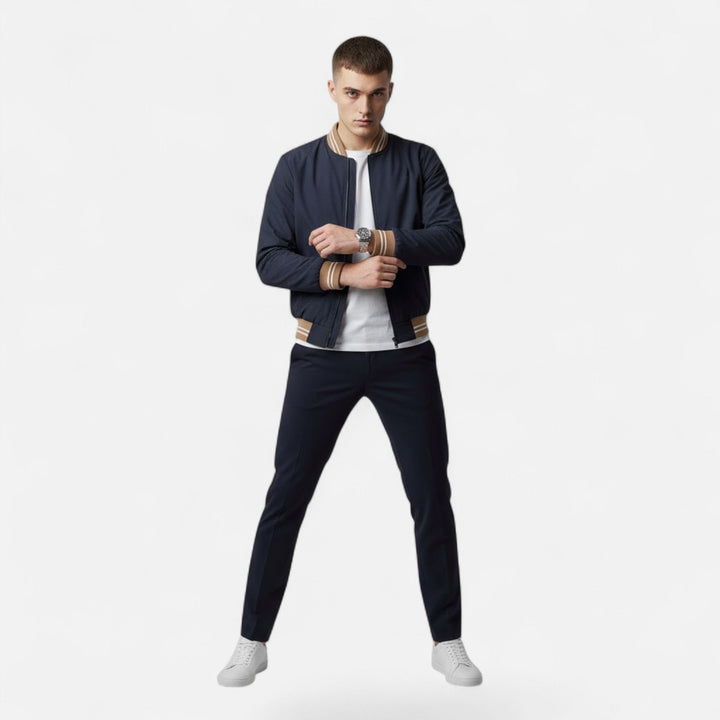Men's Stand-Collar Non-Iron Casual Jacket