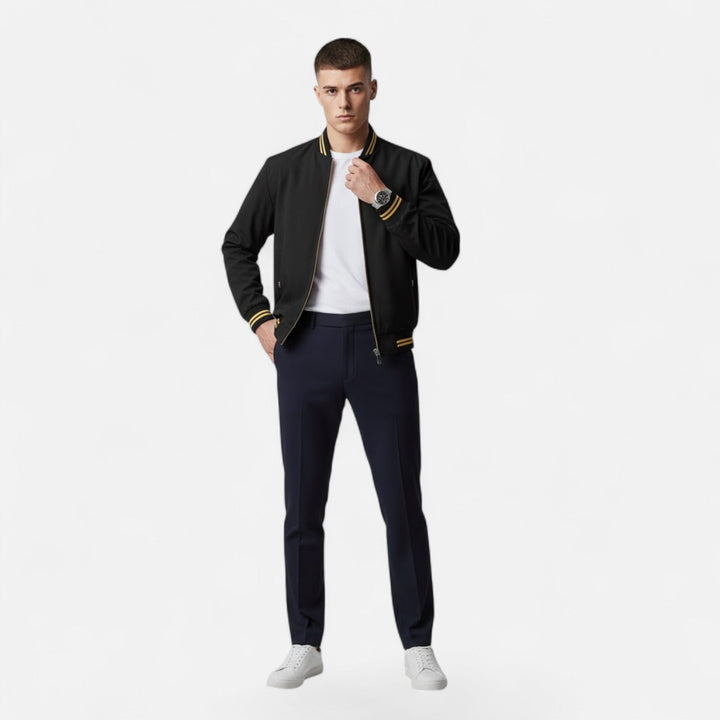 Men's Stand-Collar Non-Iron Casual Jacket