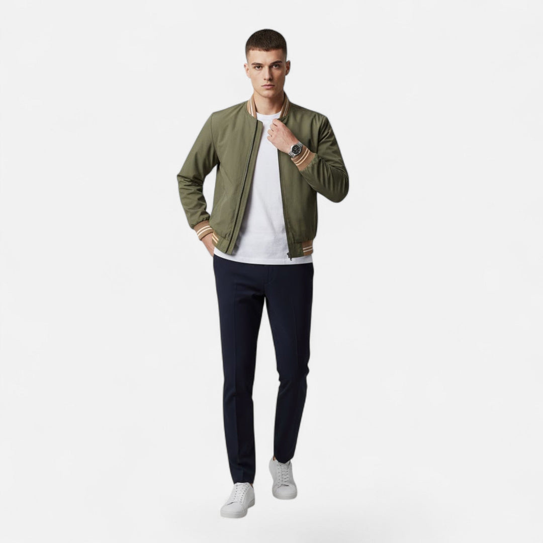Men's Stand-Collar Non-Iron Casual Jacket