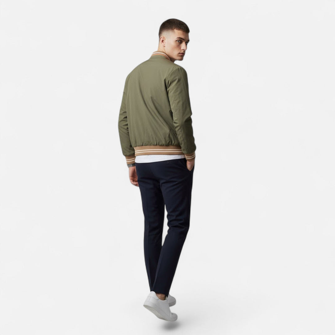 Men's Stand-Collar Non-Iron Casual Jacket