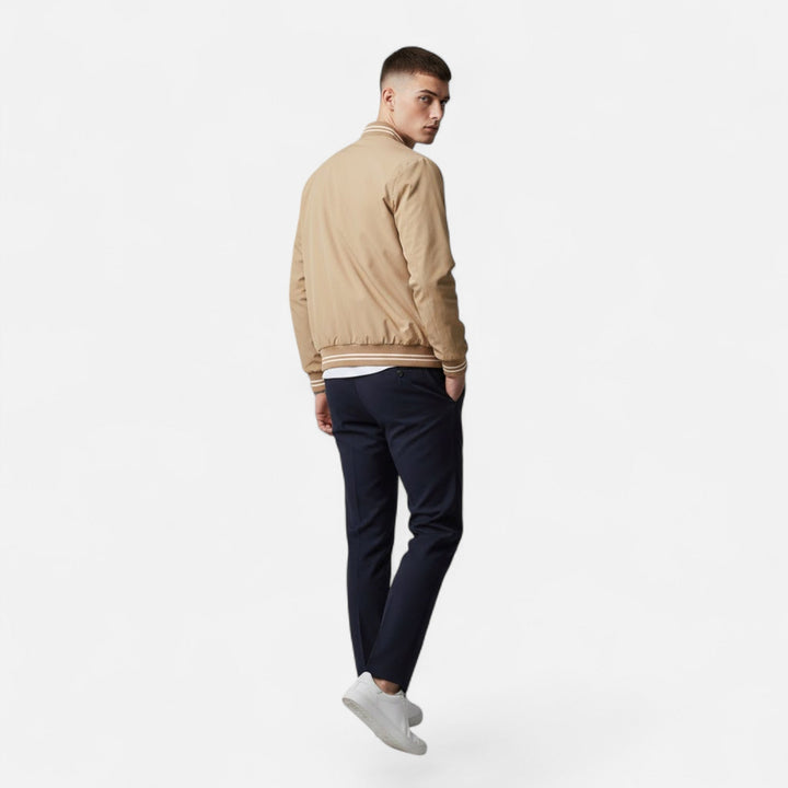 Men's Stand-Collar Non-Iron Casual Jacket