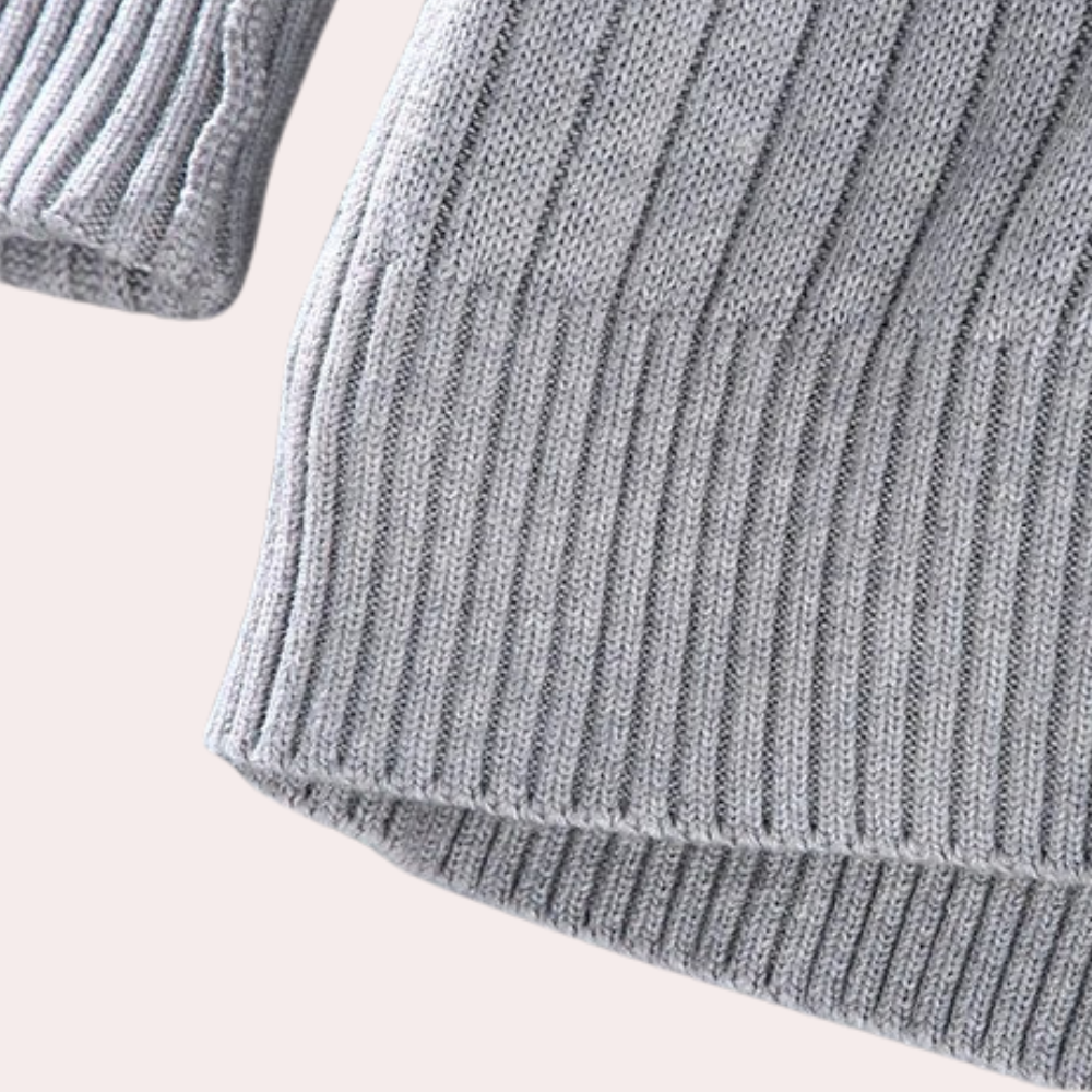 Men's Stylish Ribbed Knit Jacket for Modern Comfort
