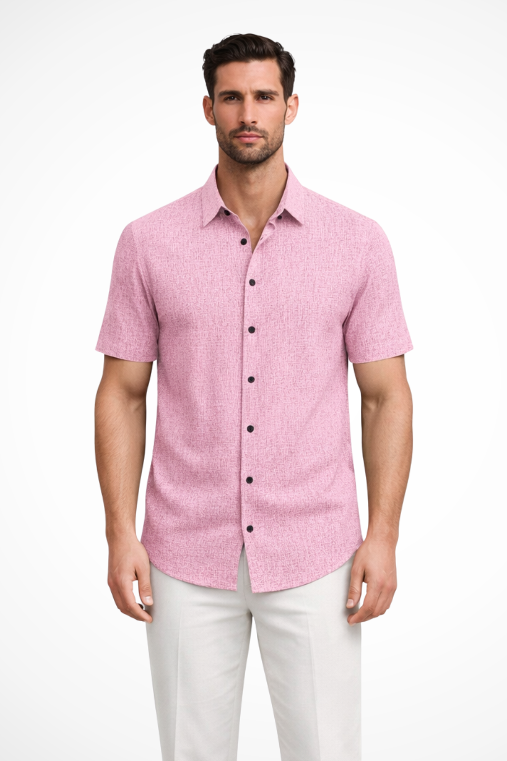 Men's Stylish Short Sleeve Button Down Summer Shirt