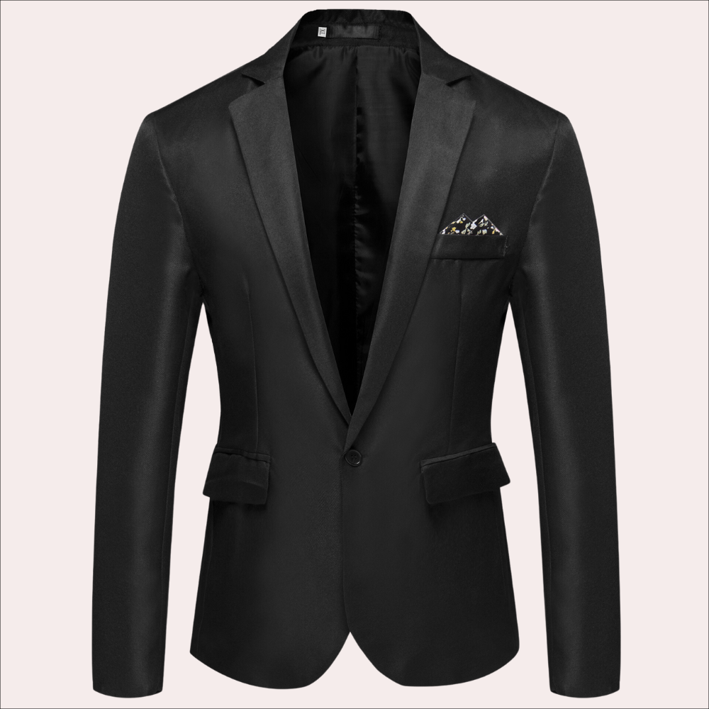 Men's Tailored Single Breasted Suit Blazer for Sharp Style