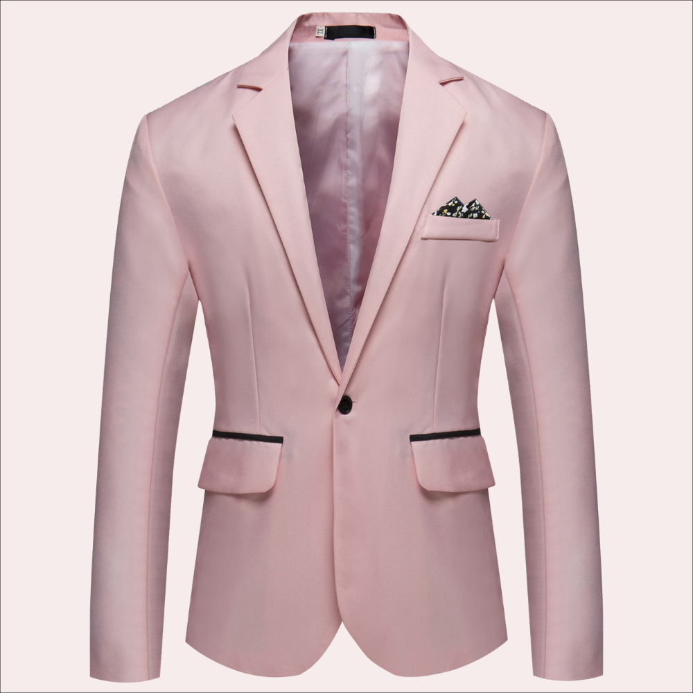 Men's Tailored Single Breasted Suit Blazer for Sharp Style