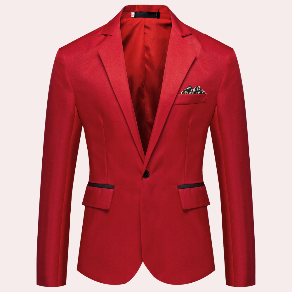 Men's Tailored Single Breasted Suit Blazer for Sharp Style