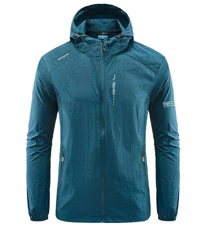 Men's Ultra-Lightweight Hooded Summer Jacket - Windproof & Sun-Resistant