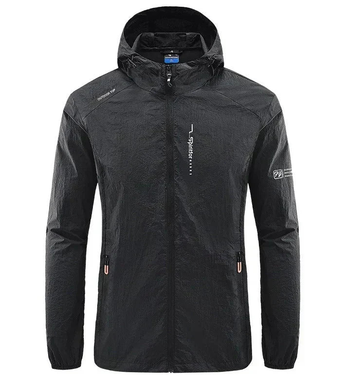 Men's Ultra-Lightweight Hooded Summer Jacket - Windproof & Sun-Resistant
